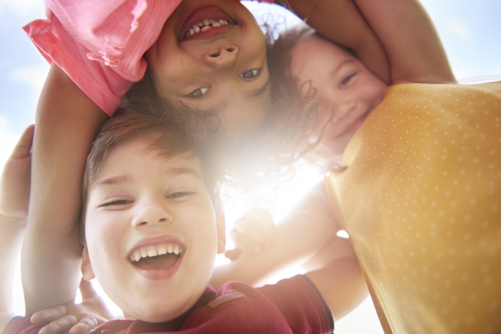 close-up-young-beautiful-children-having-fun-together