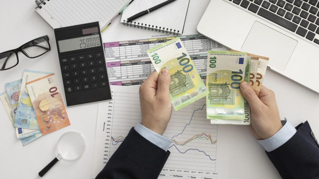 flat-lay-business-man-checking-finance-manners