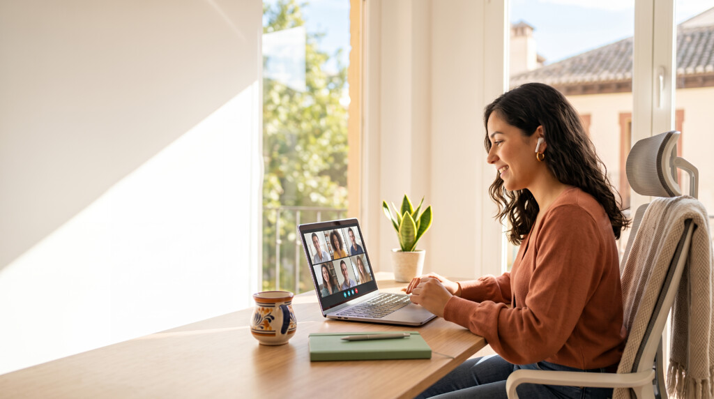 woman-video-call-working-from-home-office-by-window